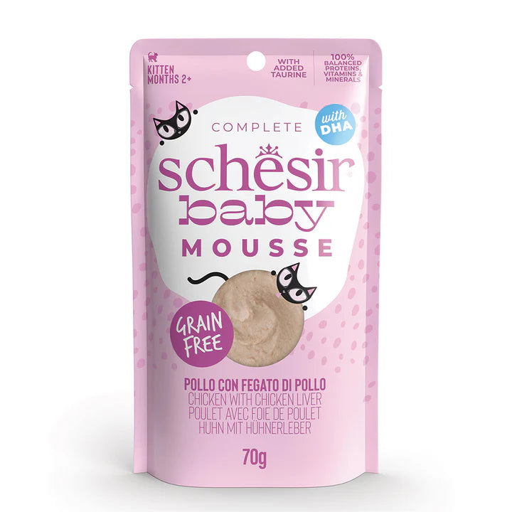 Schesir Baby – Pollo con Fegato di Pollo in Mousse 70g Schesir Baby – Pollo con Fegato di Pollo in Mousse 70g